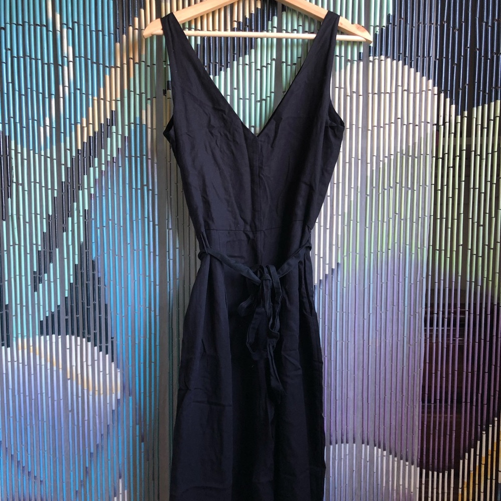 Gap black jumpsuit romper with tie